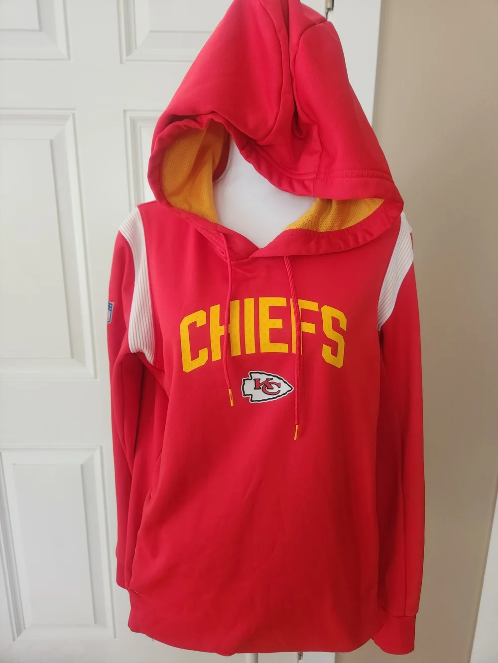 Nike Red & Yellow Kansas City Chiefs Pullover Hoodie